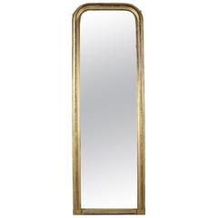 Floor to Ceiling Regency Giltwood Antique Mirror, 19th Century