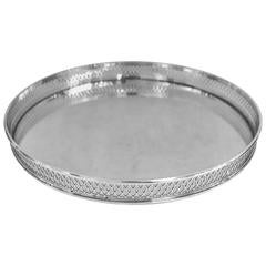 Tiffany, Round Sterling Silver Gallery Tray