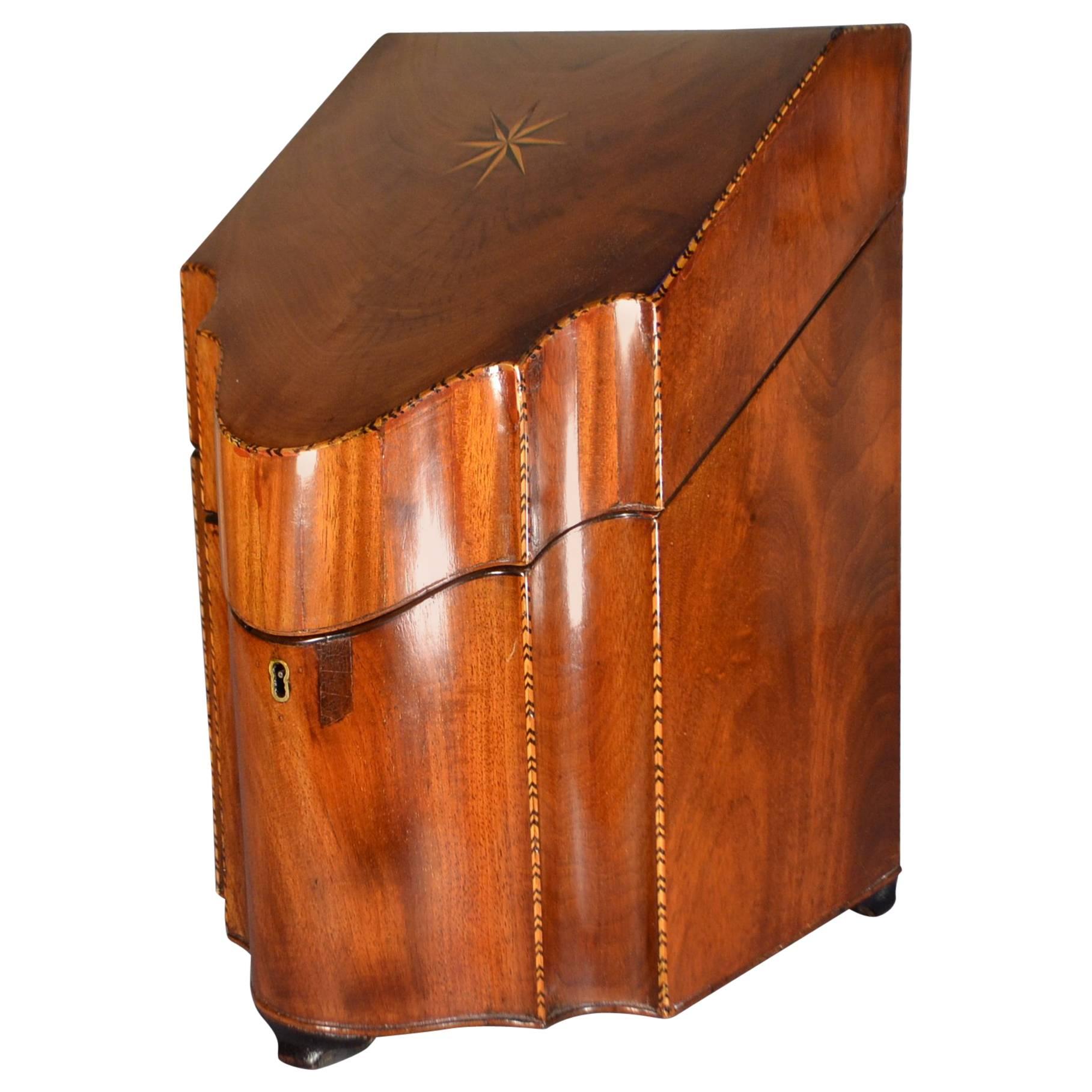 Victorian Marquetry Mahogany Letter Box, 19th Century