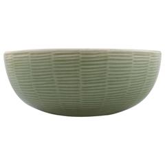 Axel Salto, a Royal Copenhagen Stoneware Bowl Decorated with Fluted Pattern