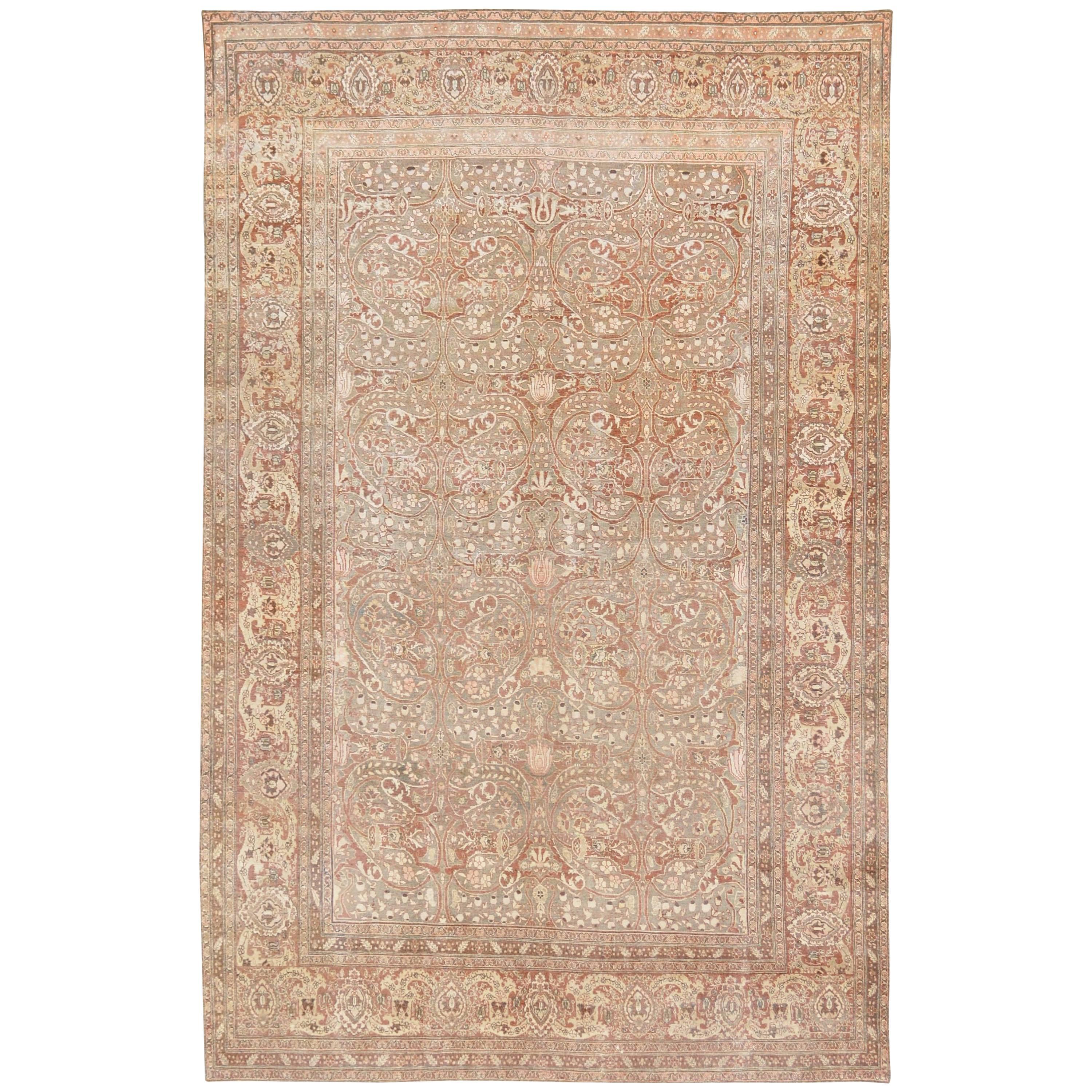 Late 19th Century Tabriz Rug from North West Persia For Sale