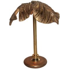 Chic Table Lamp Ceramic and Brass Italian Design, 1970s 7