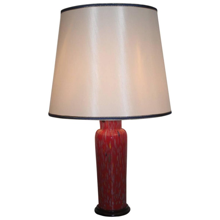 VeArt Murano Art Glass Table Lamp, 1970s Italian Design For Sale at 1stDibs