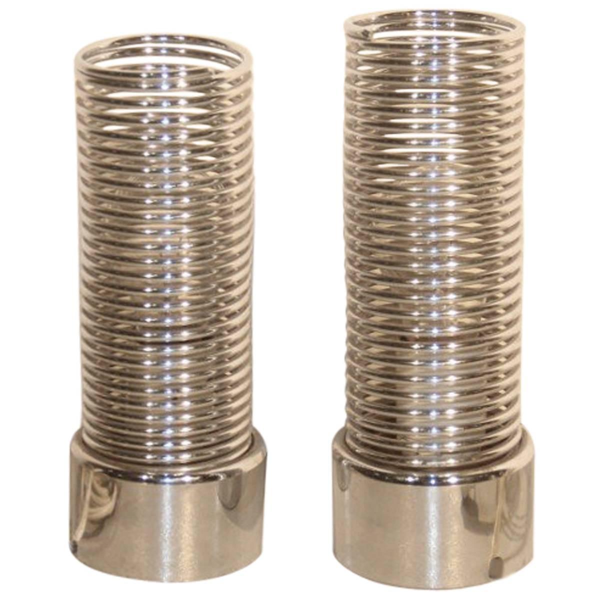 Tischlampen in Form einer Spring Guzzini Harvey 1970 Stahlspirale im Angebot