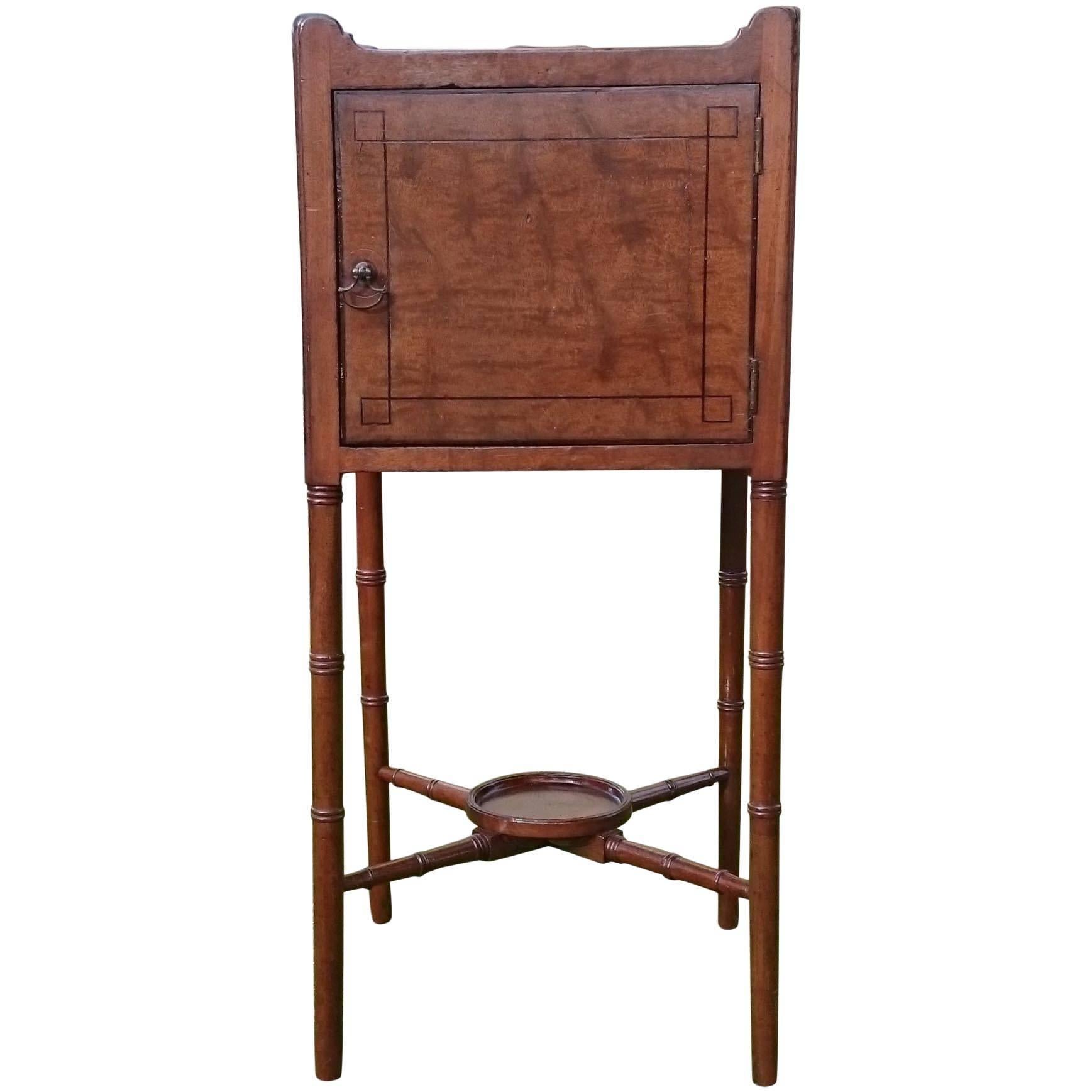 18th Century George III Period Mahogany Bedside Cupboard