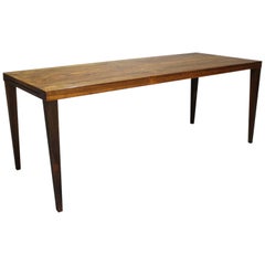 Retro Oblong Coffee Table with Extension Leaf in Rosewood by CFC Silkeborg, 1960s