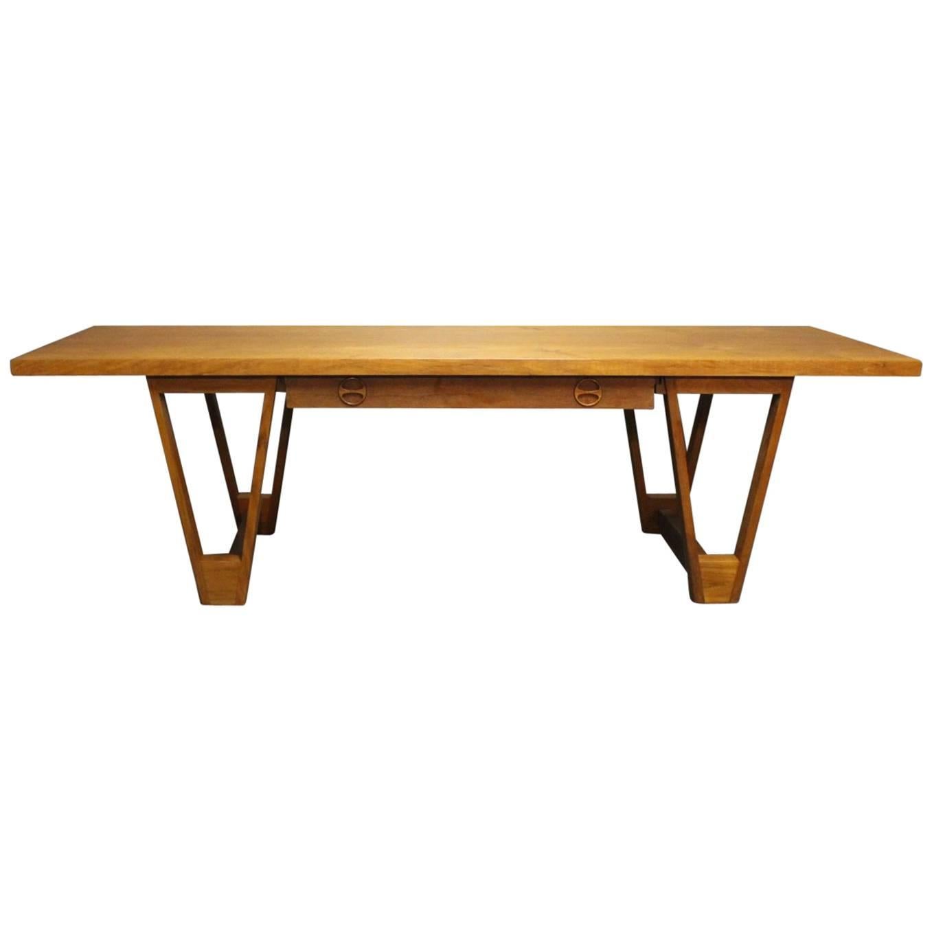 Large Coffee table in Teak Designed by Illum Wikkelsø, 1960s For Sale