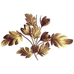 Beautiful Gilt Floral French Wall Sconce/Light