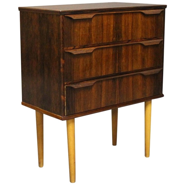 Small Chest of Drawers in Rosewood by "Trekanten", Danish Design, 1960s For Sale
