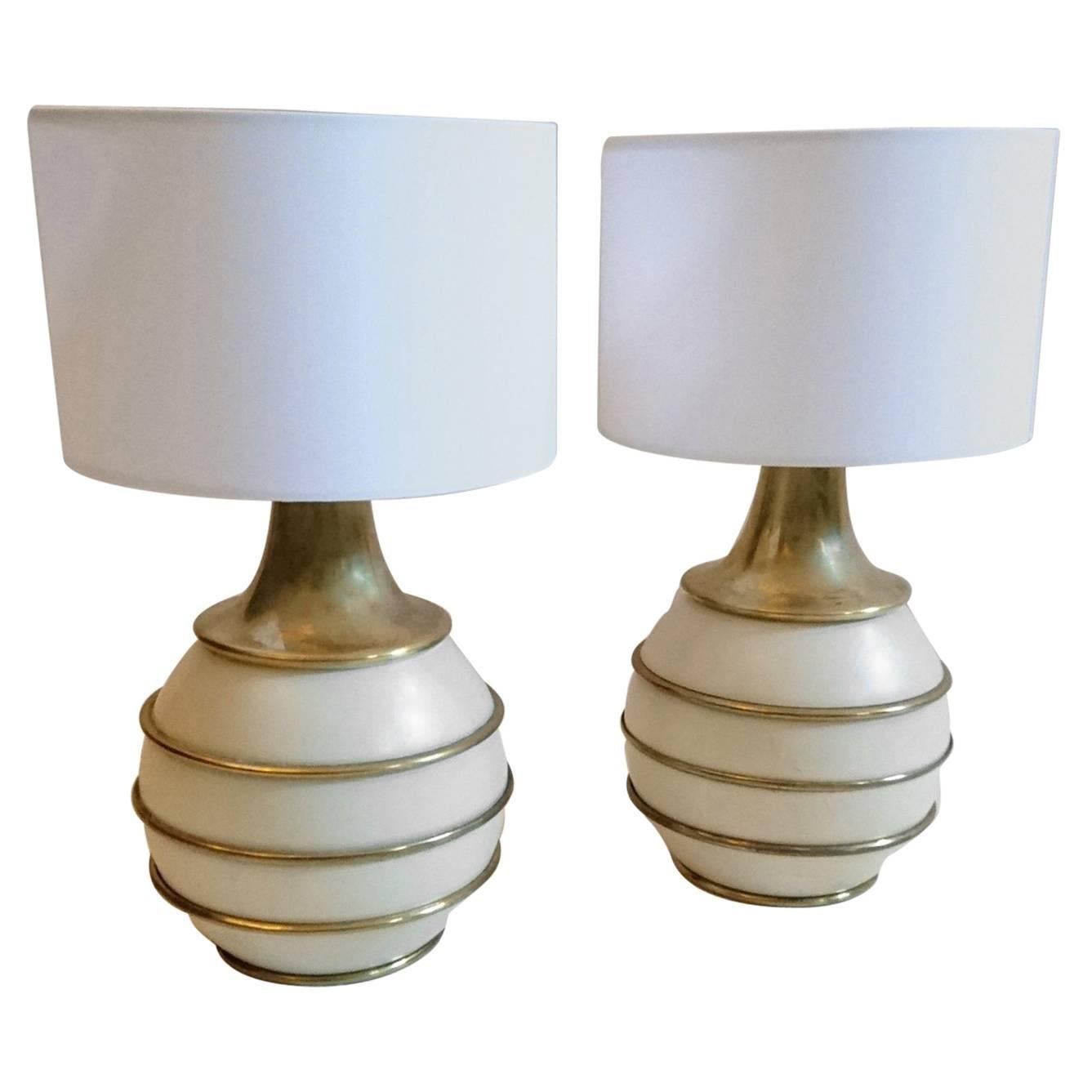 Pair of Table Lamps by PAF Italy, circa 1970