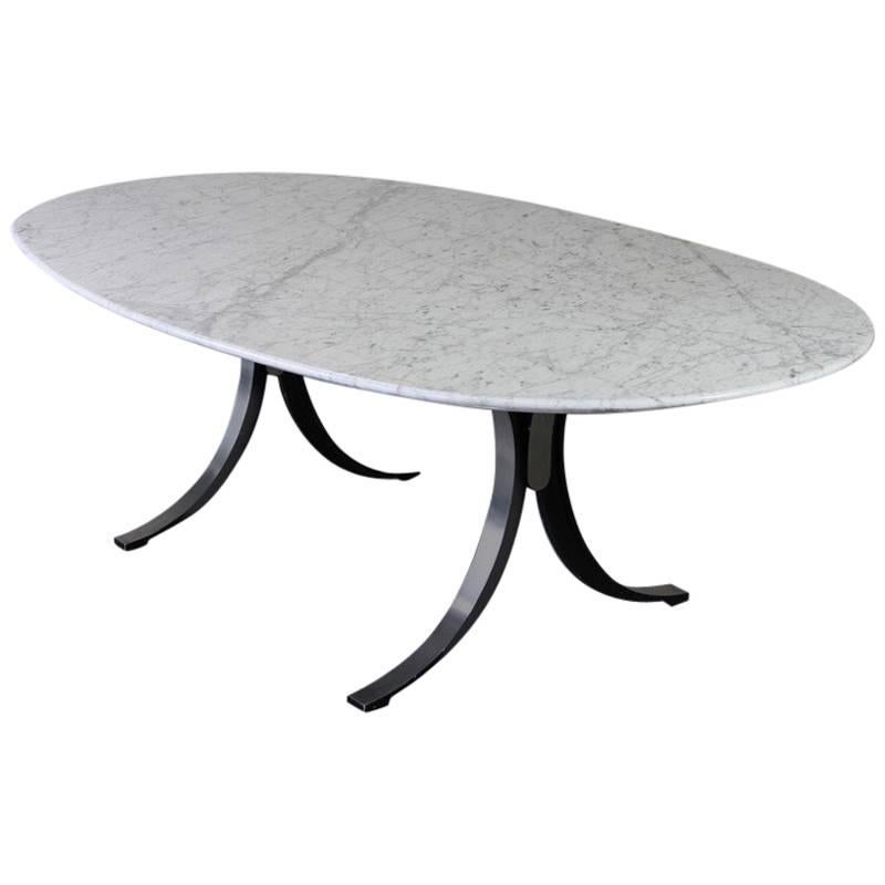 Osvaldo Borsani, Large Carrara Marble Dining Table, 1964