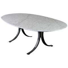 Osvaldo Borsani, Large Carrara Marble Dining Table, 1964