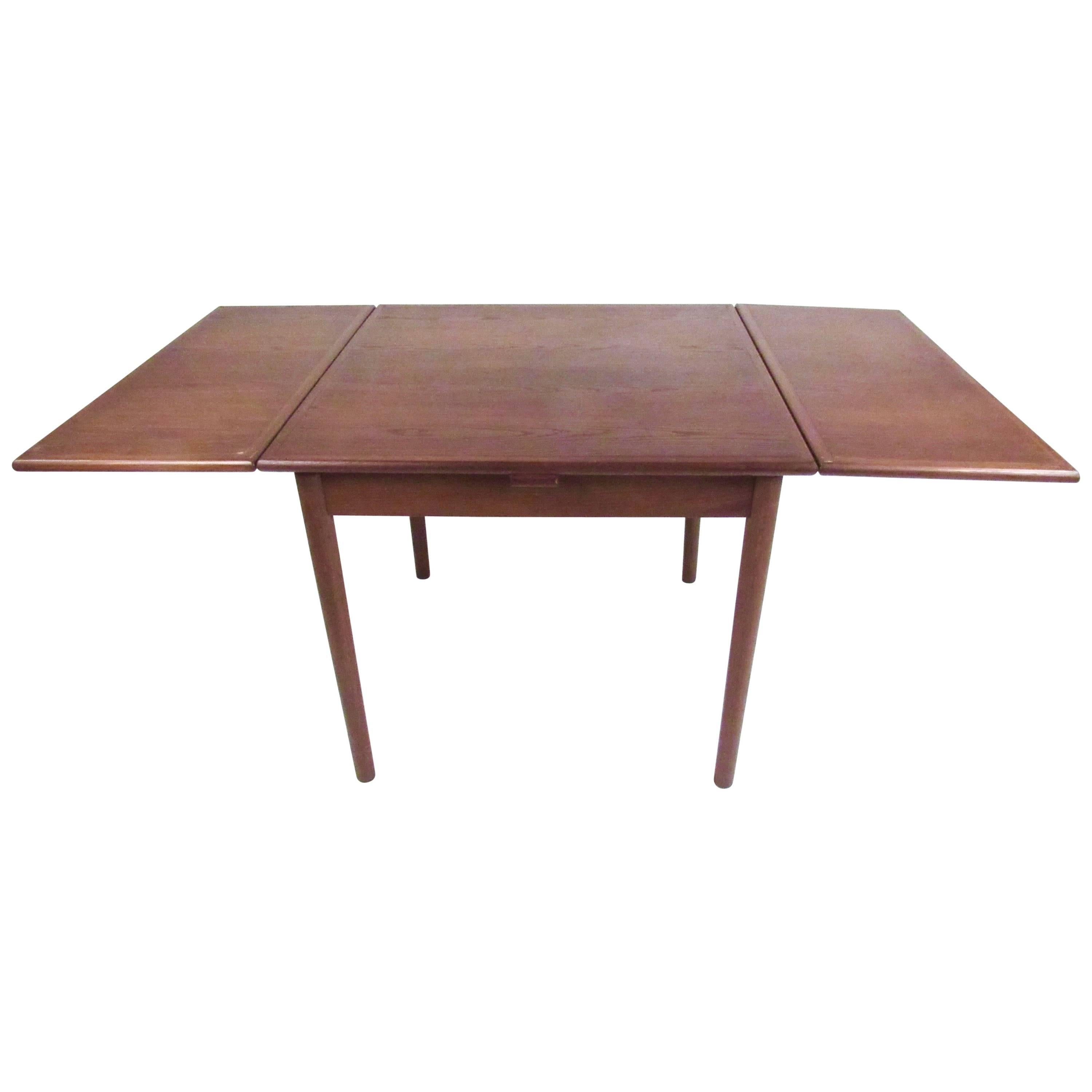Scandinavian Modern Draw Leaf Dining Table