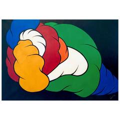 Painting "Fluttuazione" by Enzio Wenk, 1992 12
