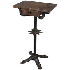 Antique 19th Century French Industrial Cast Iron Table