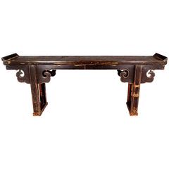 19th Century Chinese Altar Table with Cloud Spandrels 2