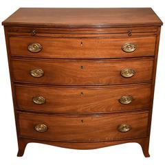 Late 18th Century Mahogany Bow Fronted Chest of Drawers