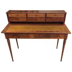 Louis XVI Writing Desk in Mahogany and Leather