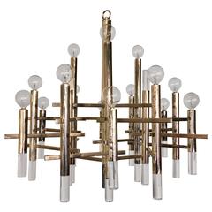 Sciolari Italian 1960s Pendant Chandelier 6