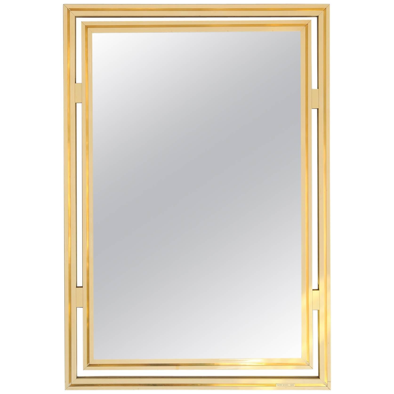 1960s Wall Mirror by Pierre Vandel