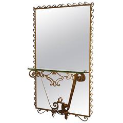 Elegant Crystal Art Mirror Console, 1960 2