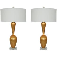 Gold Table Lamps by Swank Lighting