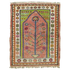Vintage Anatolian Prayer Rug 6