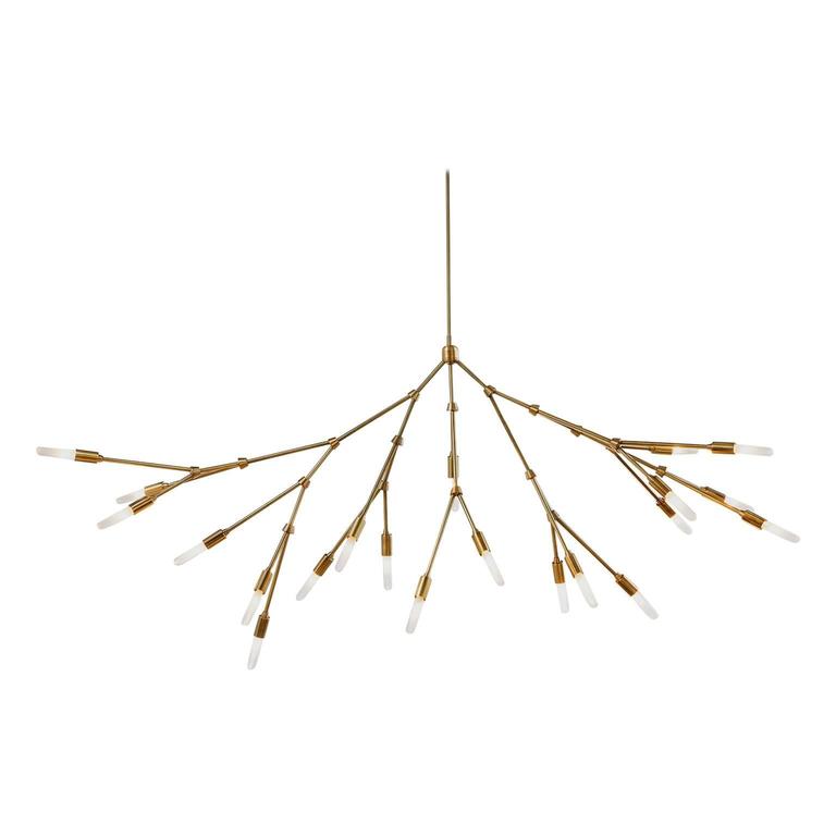 Branch Madetoorder Brass Chandelier For Sale at 1stdibs