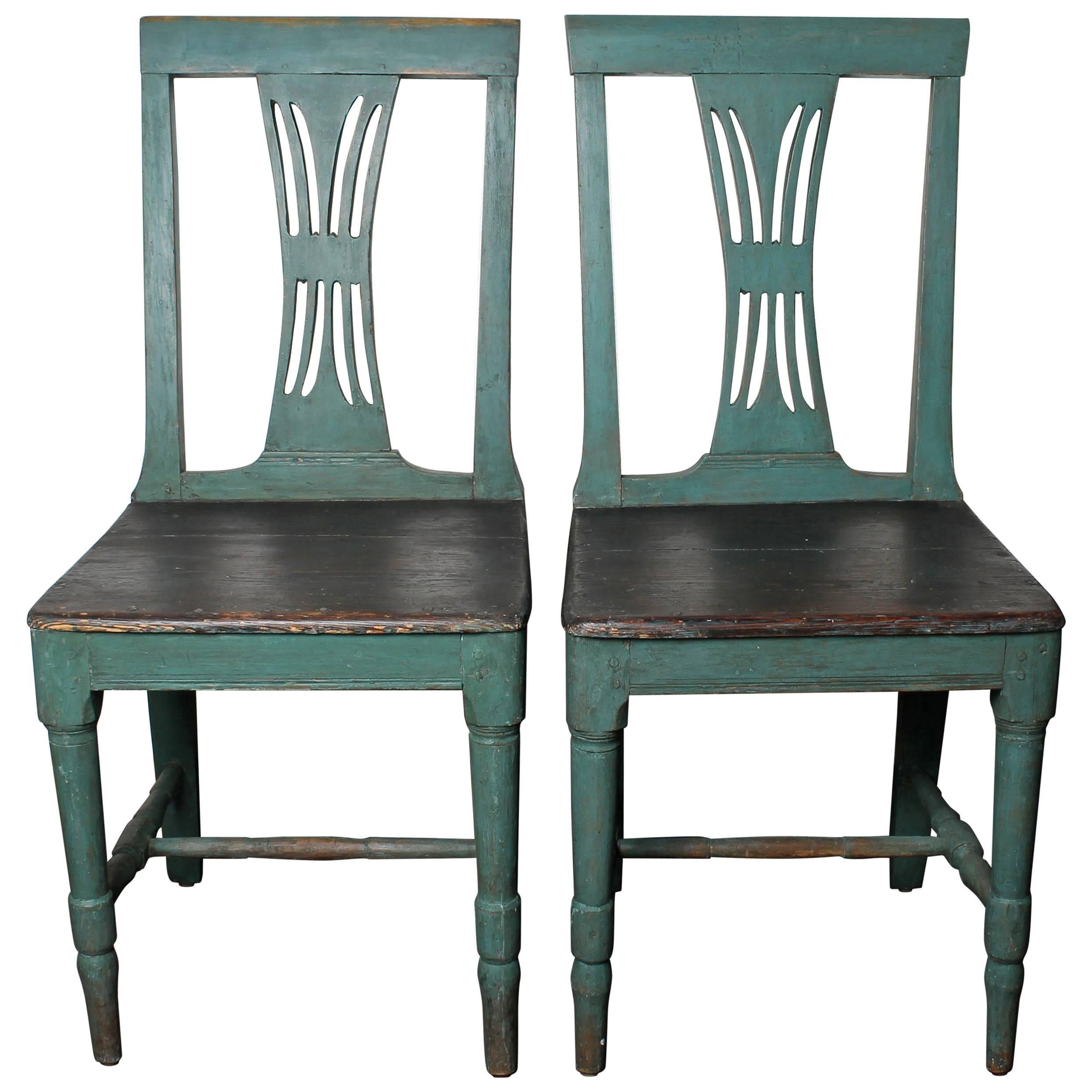 Pair of 19th Century Swedish Gustavian Chairs