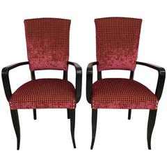Pair of Art Deco Armchairs, Italy 2