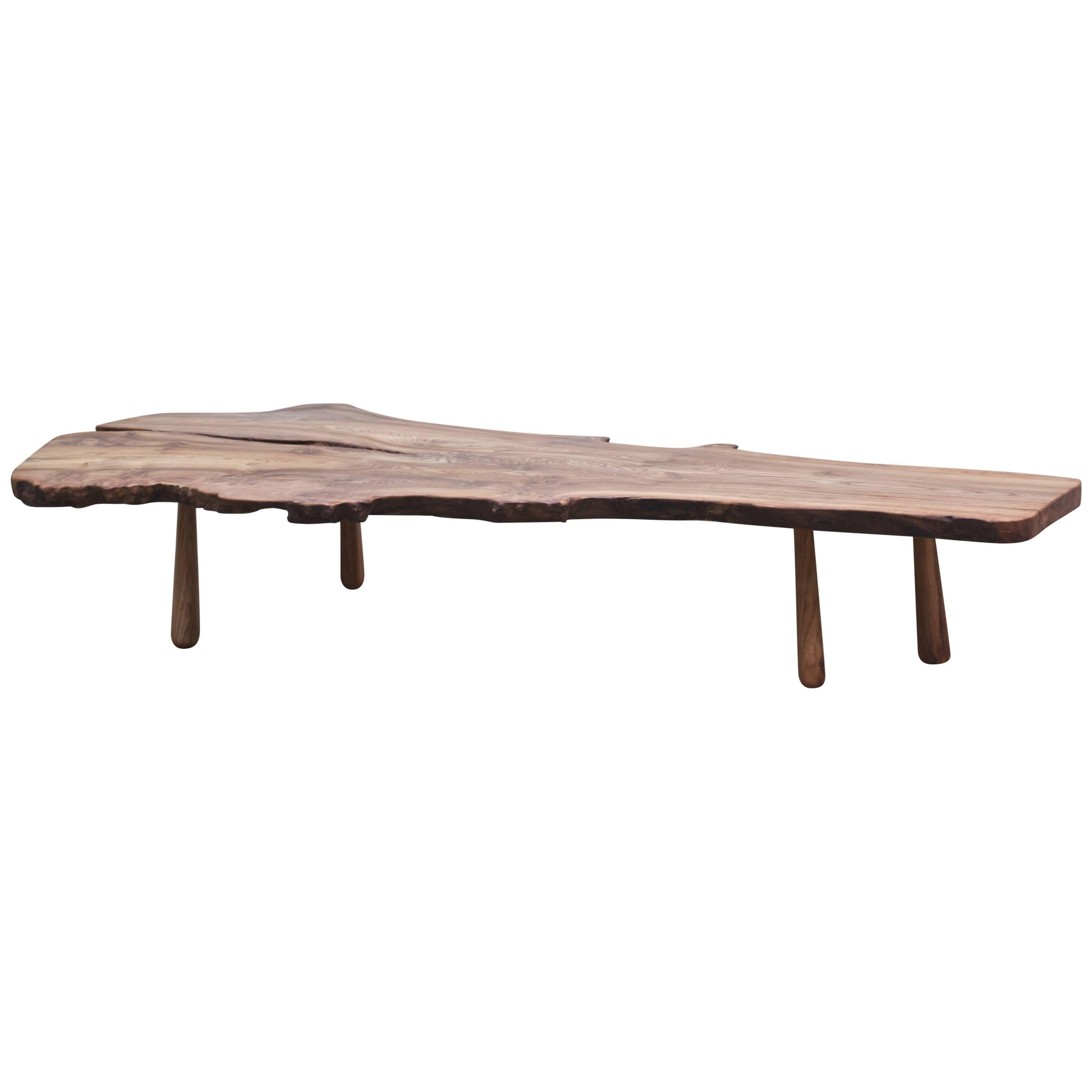 Swedish Elmwood Sofa Table