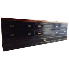 Haberdashery Shop Counter Sideboard Chest of Drawers Victorian Antique