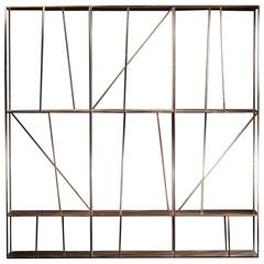 Staiths Patinated Steel Sculptural Minimalist Shelving Unit by Novocastrian 8