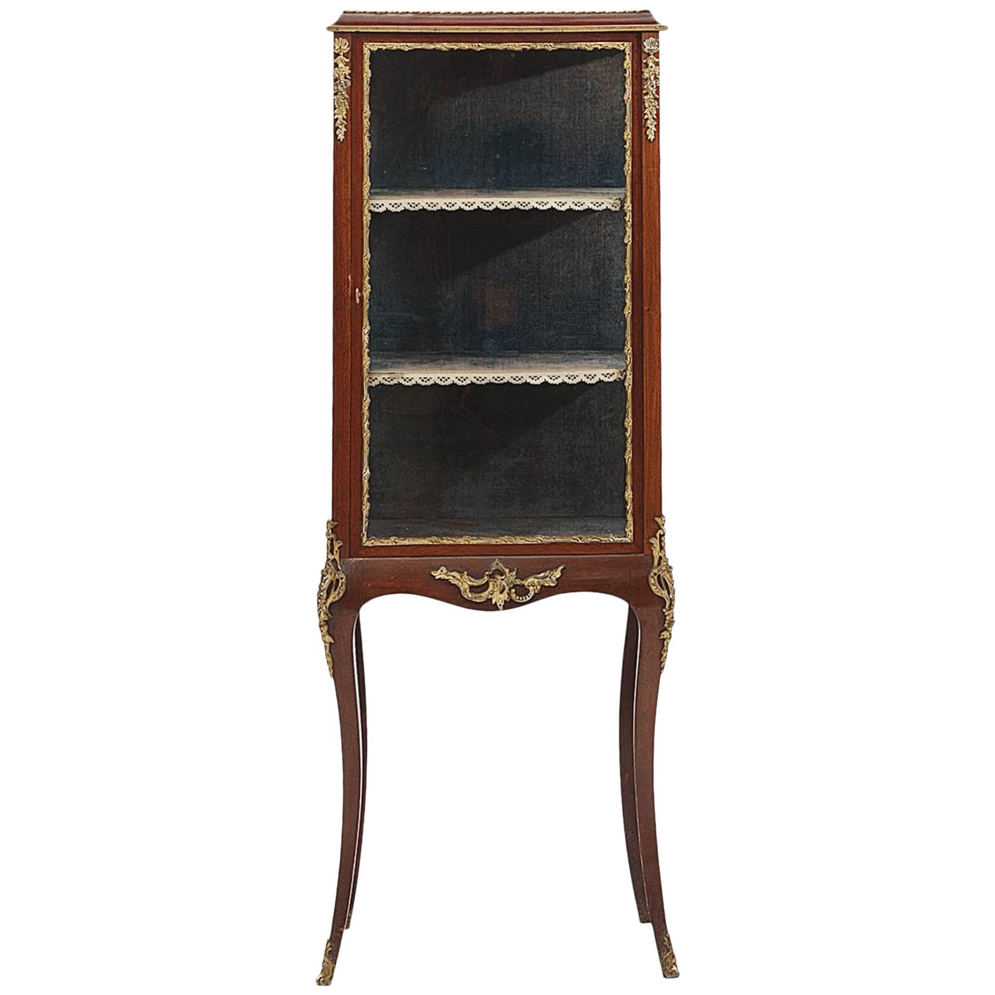 Armadio Vitrine in mogano Regency del XIX secolo in vendita