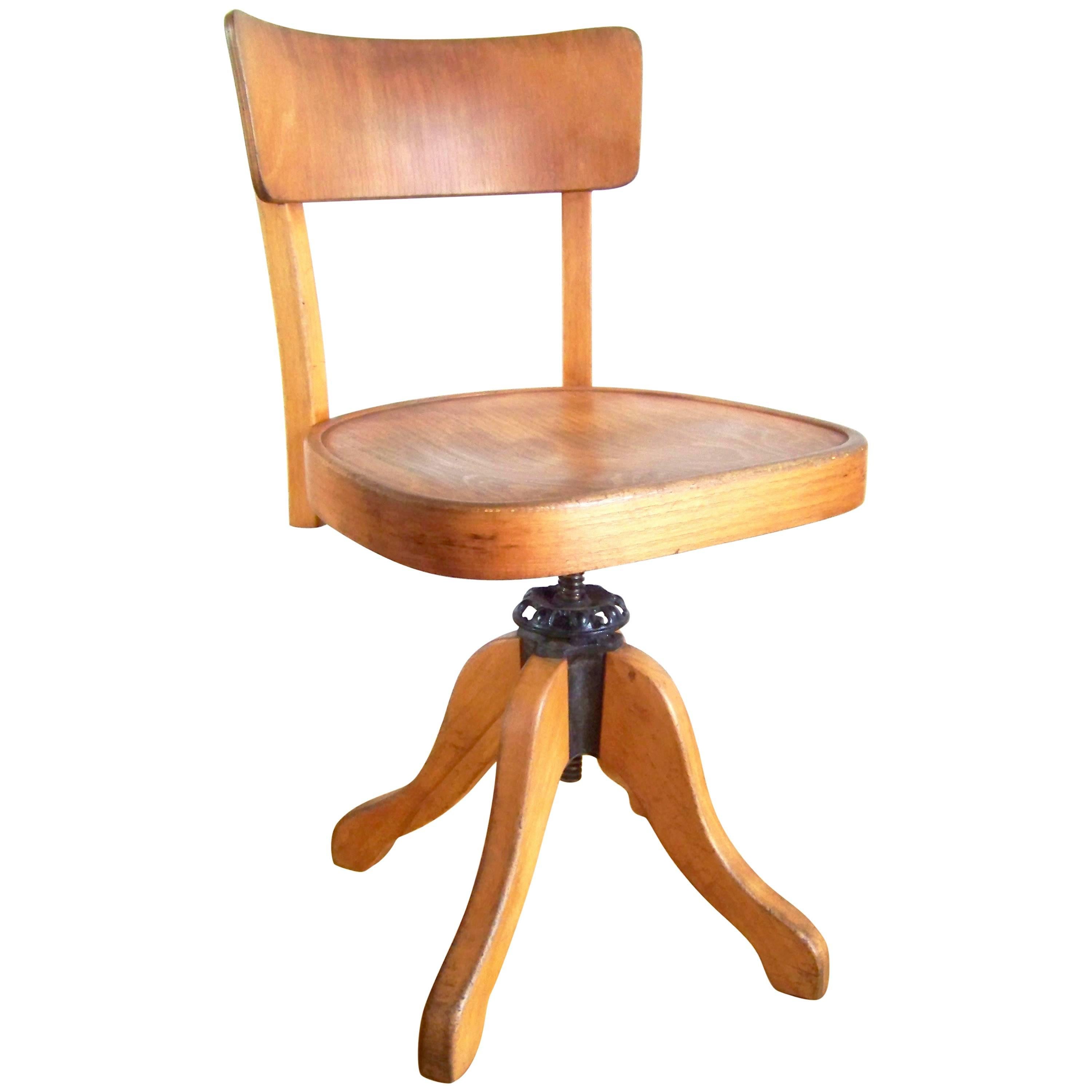 Office Swivel Chair Thonet, Model Nr.633, circa 1920