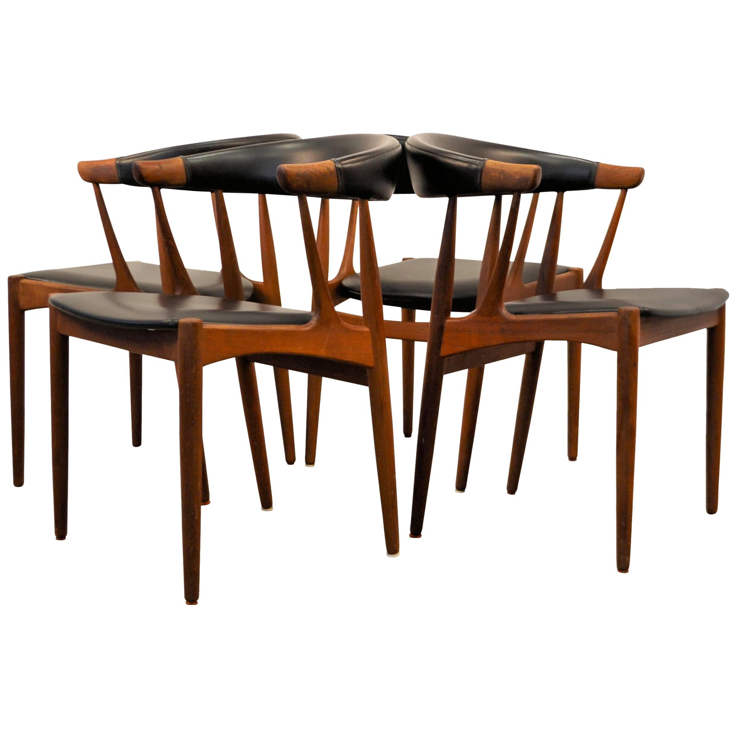 Johannes Andersen Teak Dining Chairs, Set of Four For Sale