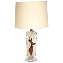 Seguso Cemadese Italian Art Glass Table Lamp Mid-Century Modern 10