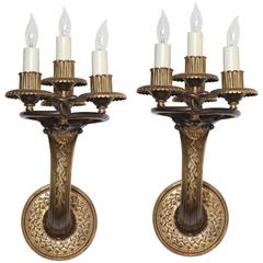 Caldwell Art Deco Sconces Patinated Bronze 5