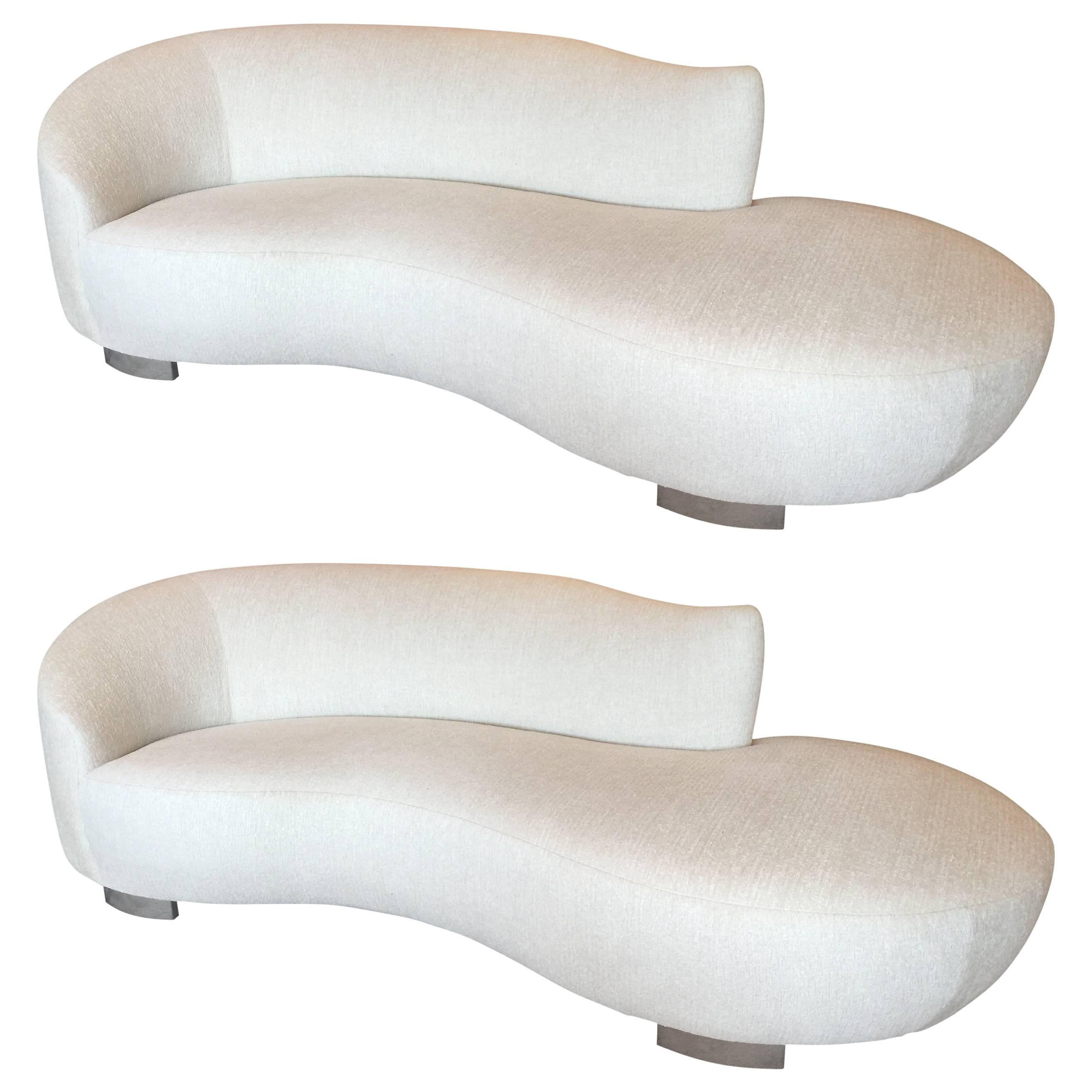 Pair of Magnificent Cloud Sofas by Kagan for Preview