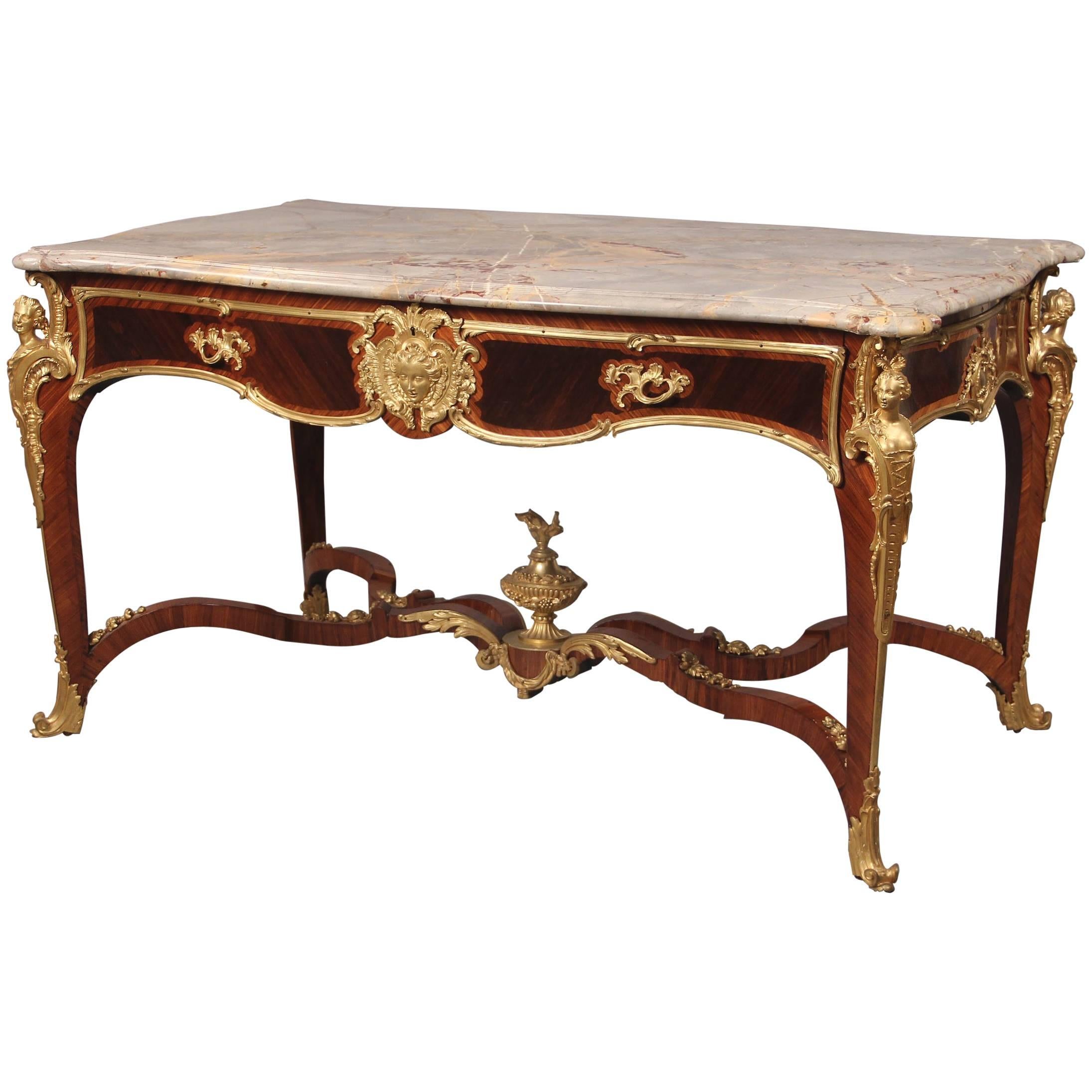 Fantastic Late 19th Century Gilt Bronze Mounted Centre Table by François Linke