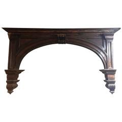 Antique French Walnut Wood Arch