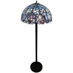 Floor Lamp Made of Murano Glass and Wrought Iron, 20th Century