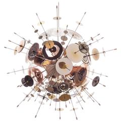 Confetti Glass Black & White Chandelier by AVRAM RUSU STUDIO 3