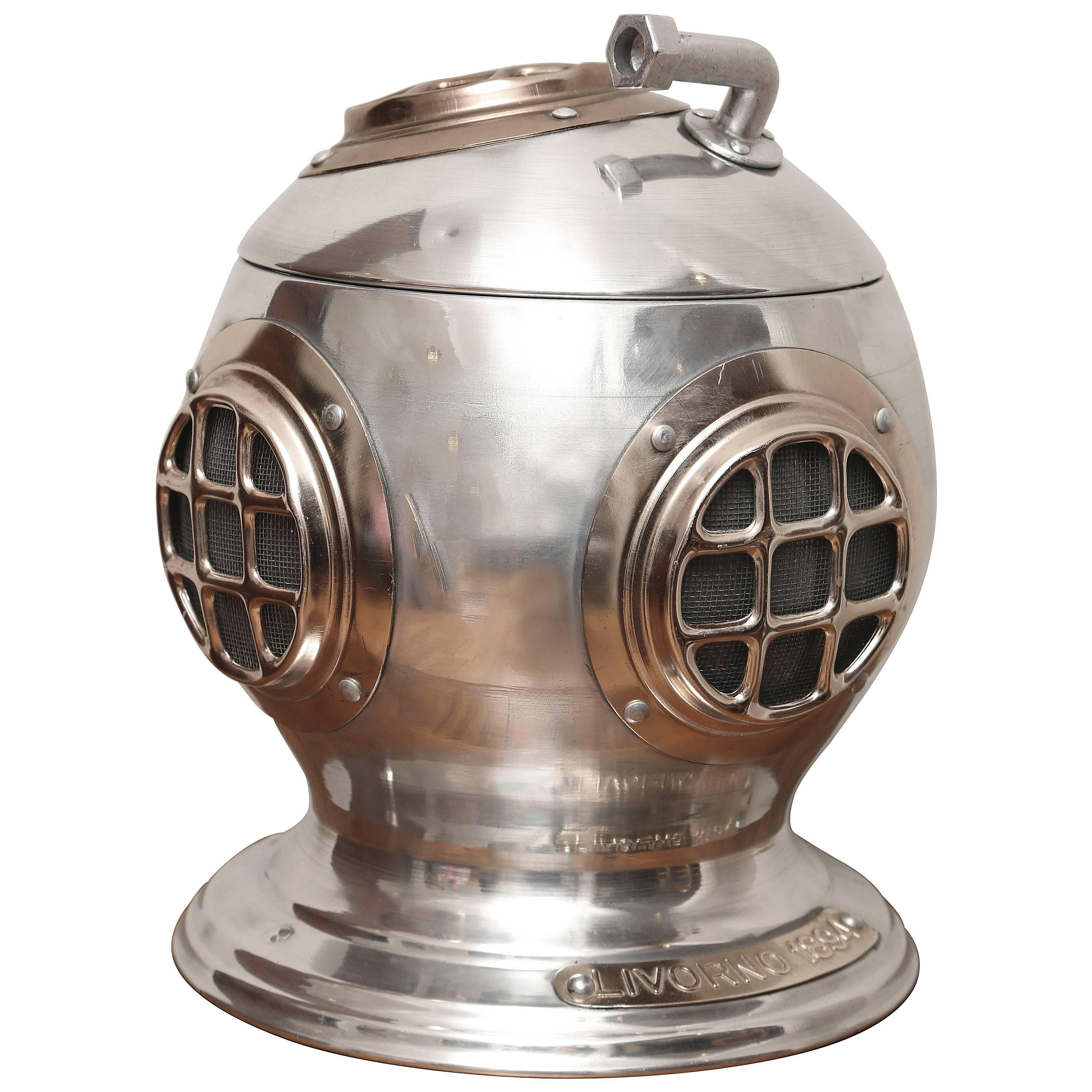 Vintage Diver's Helmet Ice Bucket