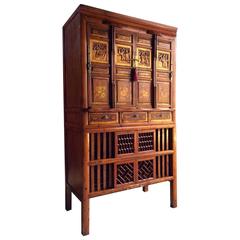 Antique Cupboard Cabinet Dresser Chinese Victorian, Late 19th Century