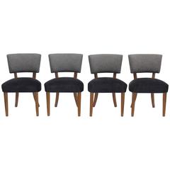 Mid-Century Dining Chairs, Newly Upholstered