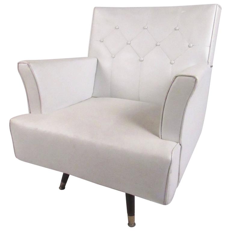 Mid-Century Swivel Rocker Lounge Chair For Sale at 1stdibs