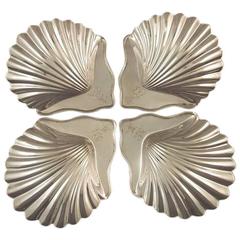 Set of Four George III Silver Butter Shells