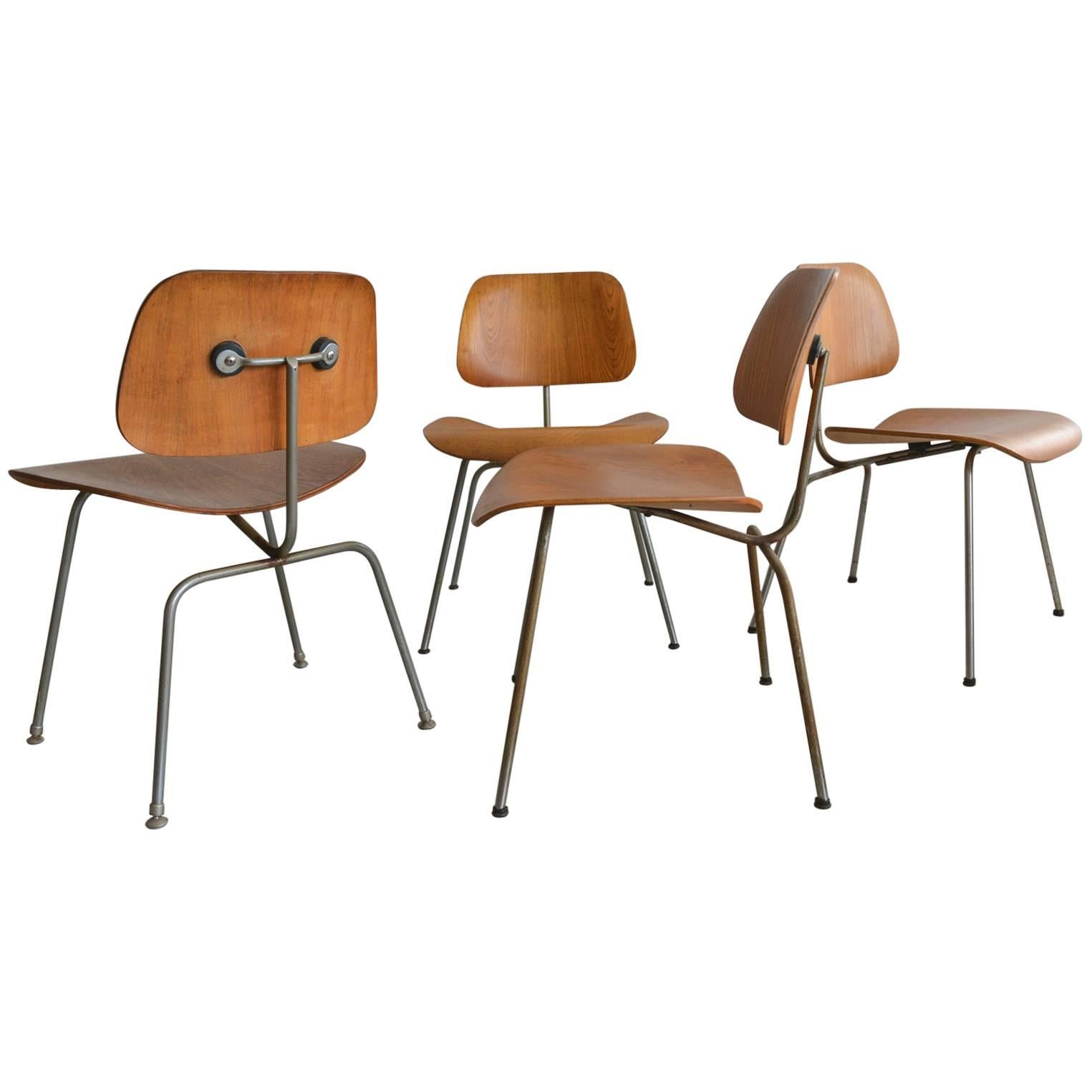 Early Charles Eames DCM Dining Chairs