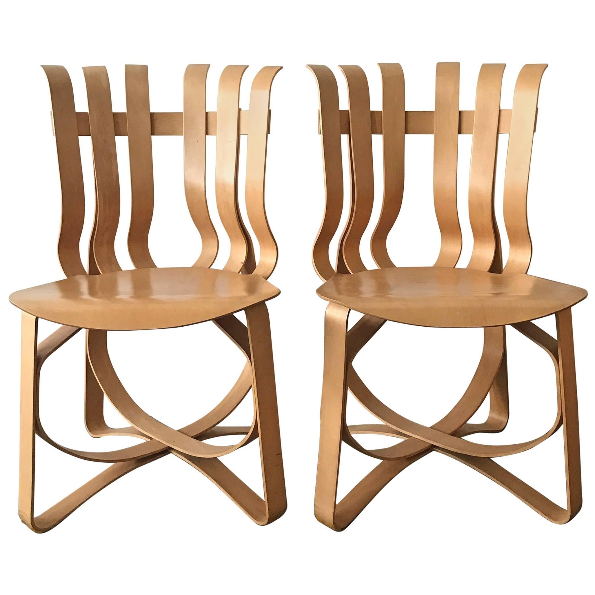 Pair of Frank Gehry Hat Trick Chairs